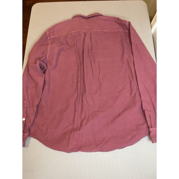 Bonobos Mens Slim Fit Size XXL Pink Button Thick Flannel Long Sleeve Shirt - Picture 2 of 8